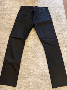 John Varvatos Coated black Jeans